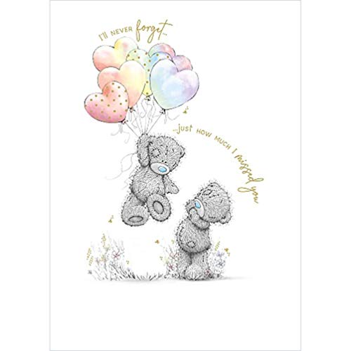 Carte Me to You Tatty Teddy I'll Never Forget pour dire tu me manques avec émotion