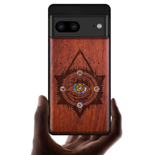 Coque Pixel 7 bois et nacre Carveit : l'accessoire idéal pour vos sorties et voyages nature