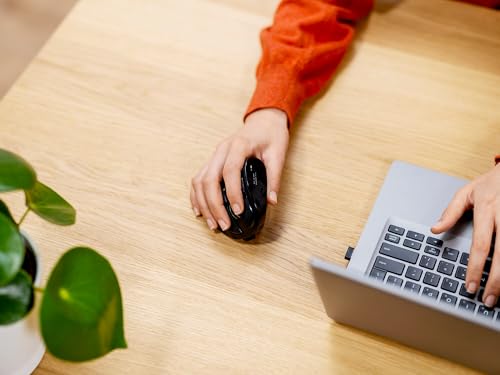 Trust Mouse Wireless Ergonomico Ricaricabile, Nero, One Size - 9