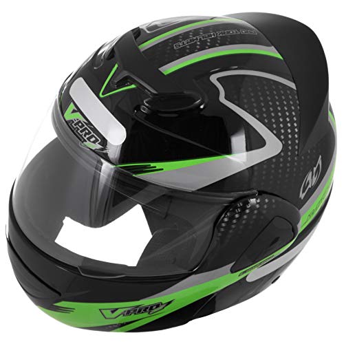 Pro Tork Capacete V-Pro Jet 2 CaRubroon 62 Preto/Verde