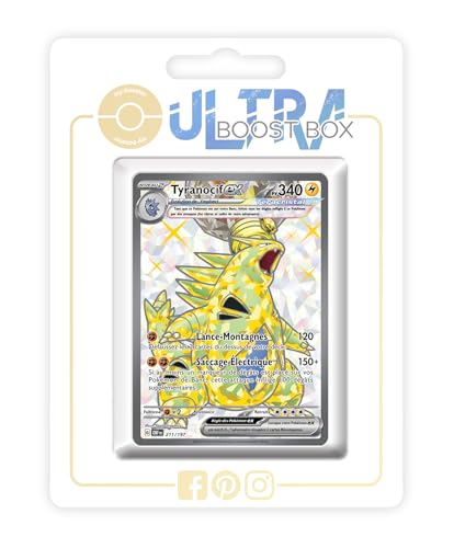 Tyranocif ex 211/197 Full Art Téracristal Secrète - Myboost X Écarlate et Violet 3 Flammes...
