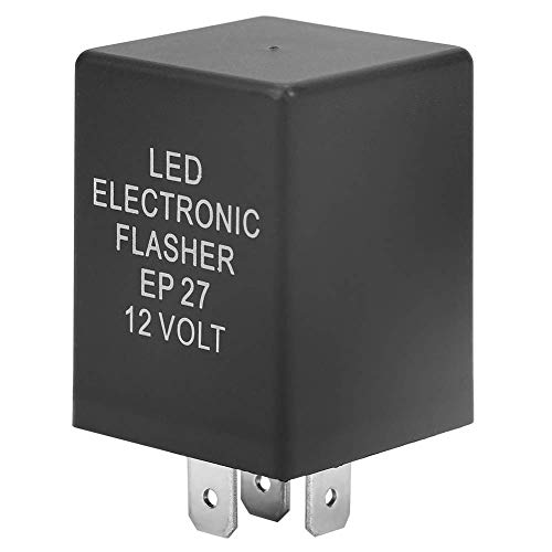 EP27 5-Pin LED Flasher Flash Relay for Turn Light Hyper Flash Fix 12V Electronic Turn Signal Blinker Relay Compatible with 1994-2009 (FL27)