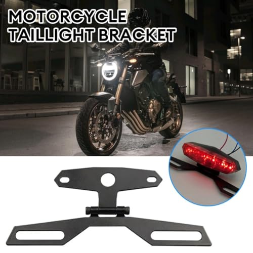 Image of KIMISS Folding License Plate Holder Bracket,Aluminum Alloy License Plate Tail Light Holder Rear Bracket Mount for Motorcycle ATV