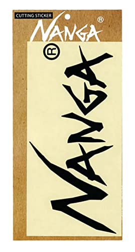 nanga ナン ガ nanga logo cutting sticker l blk