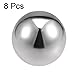 Tool parts 41mm Dia 304 Stainless Steel Hollow Cap Ball for Handrail Stair Newel Post 8pcs