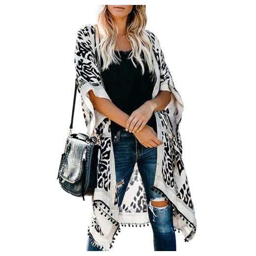 Dokotoo Womens Ladies Summer Fashion Print Short Sleeve Pop Pop Tassel Kimonos Spring Casual Cardigans Bathing Suit Swimwear Swim Bikini Cover up Black