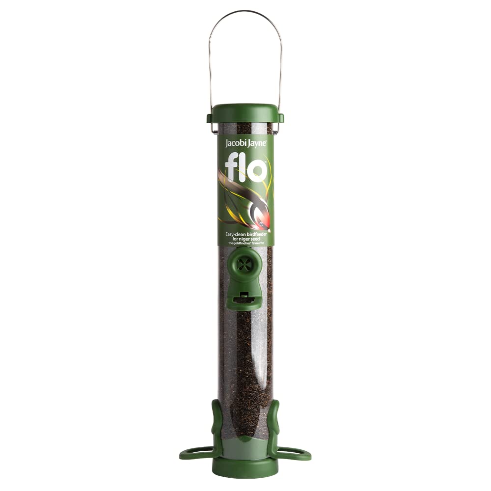 Green Medium Jacobi Jayneยฎ Easy-clean Bird Feeder For Small Birds - Includes Hanging Wire - Perfect For Garden Birds