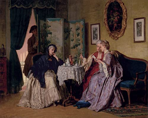 Lienzo de Jean Carolus l'intercettatore mural artístico de 60x90cm como regalo de aniversario