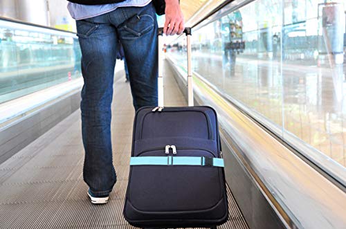 4 Luggage Straps Suitcase Belt Heavy Duty With Adjustable Buckle, Makes Travel Luggage Easy To Spot And Secure (Multicolor) #TOP4