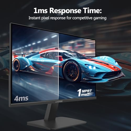 Image of Z-Edge 27 inch 180Hz 165Hz Gaming Monitor, FHD 1080p, MPRT 1ms, IPS Monitor Gaming, 300nits, 16.7M Colors, 120% sRGB, UG27F Frameless Bezel, DP x1, HDMI x1