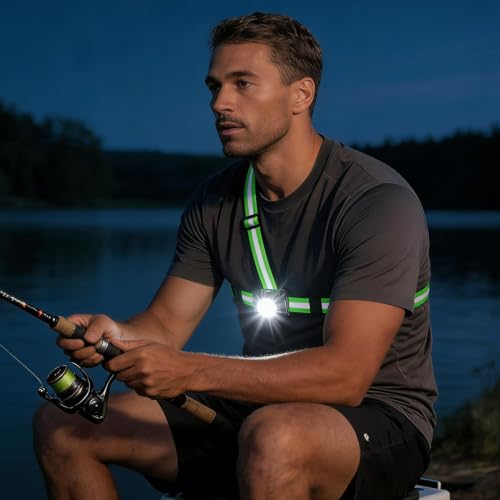 Luz LED para el pecho de 1000 lúmenes recargable con haz ajustable 4