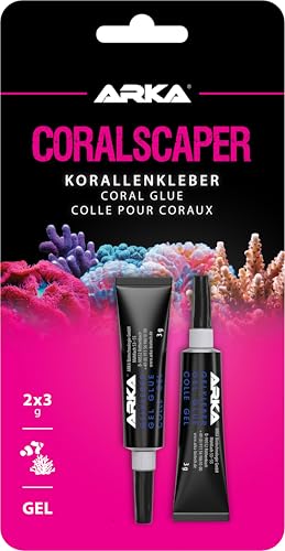 Colle corail mini gel 2×3 g – ARKA CORALSCAPER – super glue récifale pour boutures & coraux – application propre, sans coulure & ultra précise –...