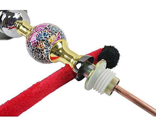 HCDMRE Arab Luxury Extreme Serie 039: 36.6"Schlauch Shisha Combo Kit Set, Shisha Pipe Zinklegierung Material Smoking Water Pipe Bong,Rot – Bild 4