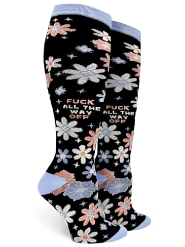 Groovy Things co Fuck All the Way Off Womens Compression socks