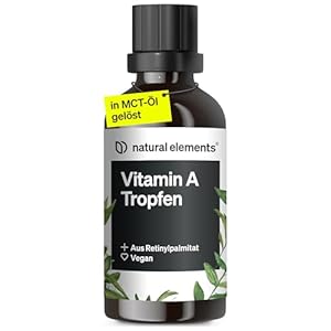 Natural Elements Vitamin A Tropfen Retinylpalmitat MCT-Öl