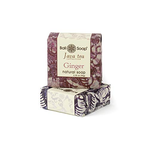 Bali Soap - Natural Soap Bar - Handmade & Vegan Bar Soap For Men & Women - Java Tea Ginger & Lemongrass Gift Set, 2 Pc Set, 3.3 Oz Each #TOP15