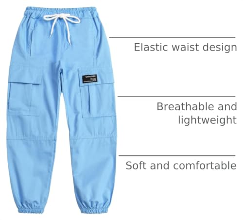 Image of SANGTREE Girls & Womens Drawstring Cargo Jogger Pants,3 Years - Women 3XL