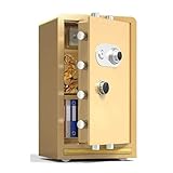WTLONBF Mechanischer Passwort-Safe aus Stahl, großer versteckter Safe, feuerfest, Diebstahlsicherung, Geldaufbewahrung, wandmontierbar, 70 x 43 x 37 cm (Lokales Gold, 80 x 48 x 40 cm)
