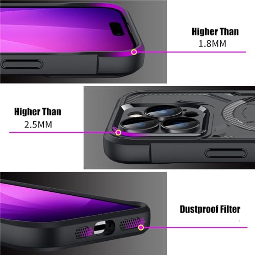 Étui magnétique iPhone 13 rouge avec pare-chocs hybride pour éviter les rayures
