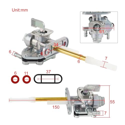 Llave purga combustible 34mm para flujo estable 2