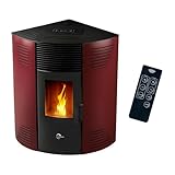 poele a granule extra plat etanche sortie dessus Poêle à granulés d’angle étanche Iseos