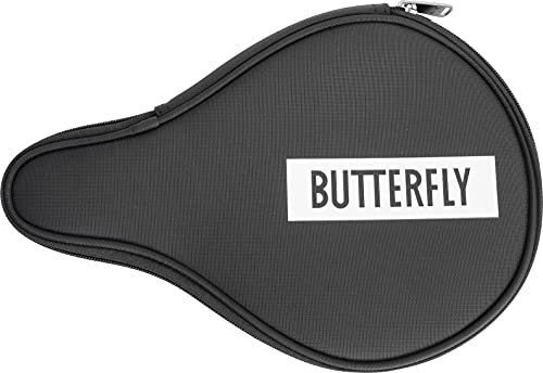 Butterfly Funda para Raqueta de Ping Pong de Mesa, diseño Ovalado, Color Negro