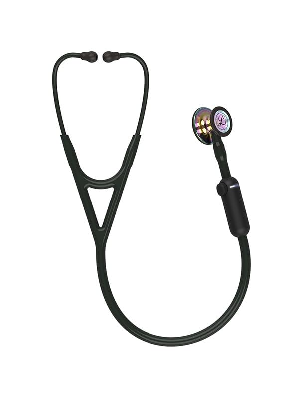3M Littmann CORE Estetoscopio con Grabado Gratuito + Linterna Pupilar de Regalo (Rainbow Edition/High Polish)