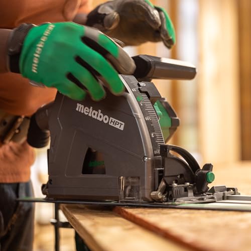 Image of Metabo HPT 36V MultiVolt 6-1 /2 inch Cordless Track Saw Kit, C3606DPA | Adjustable Bevel -1 to 46, Over 2-1 /2 inch Cutting Depth, Lightweight Design, Rapid Charger, 4.0Ah Battery Included