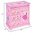 Jewelkeeper Music Box 3 Pullout Drawers, Fairy Castle Design, Waltz The Flowers Tune