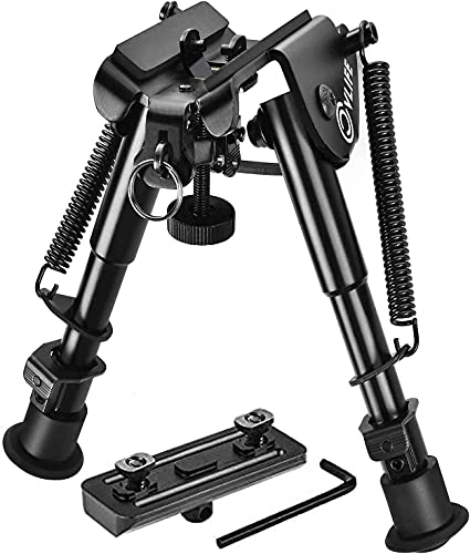 Cvlife 6-9 inches rifle bipod with bipod mount adapter