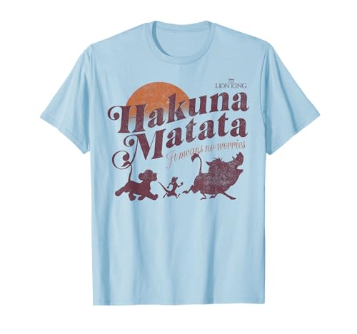Image of Disney The Lion King Hakuna Matata It Means No Worries C1 T-Shirt