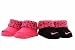 Nike Infant Baby Girl's Swoosh Pink Polka Dot Crib Shoes Booties Sz. 0-6 Months