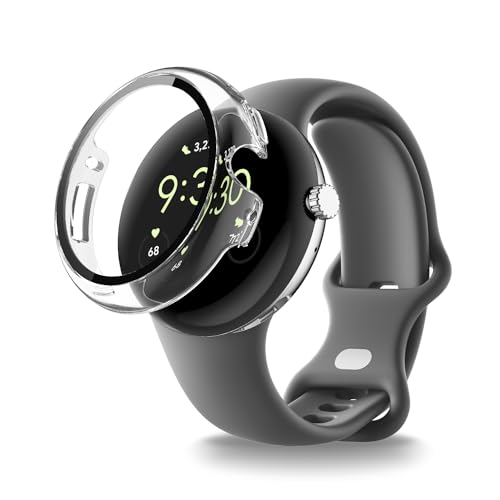 For Google Pixel Watch 3 41mm X}[gEHb` P[X+tB ̌^ KONXISA Google Pixel Watch 3 41mm Ή X}[gEHb` PC P[X+KXt ̌^ ی Jo[ tB 