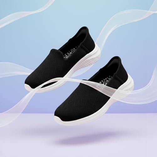 Image of KazarMax Easy On Women's Breathable Mesh Slip-On Loafers | Quick-Dry Casual Sneakers with No-Hands Design | Lightweight Anti-Skid Sole