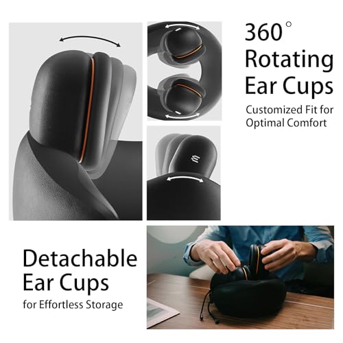 Almohada de espuma viscoelástica negro tamaño grande miniatura 5
