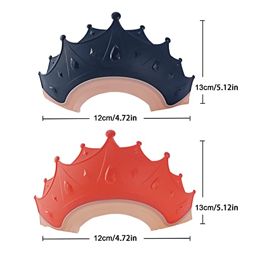 Tcotbe 2 Pcs Soft Silicone Baby Shower Cap Adjustable Baby Shampoo Bath Visor Shield Baby Shampoo Shower Bathing Protection Bath Cap Baby Waterproof Baby Bathing Cap Bath Hat For Kids Boys Girls #TOP1