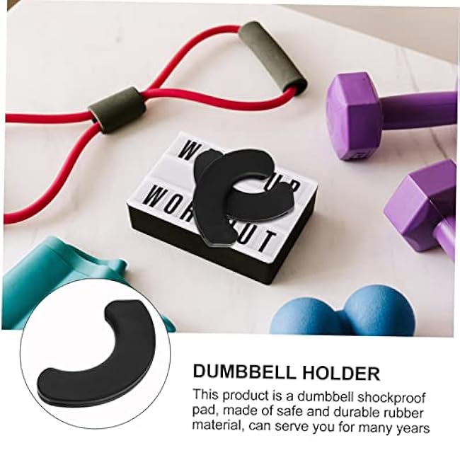 20pcs Dumbbell Rest Portable Workout Equipment Fitness Accessories Floor Protector Mat Dumbbell Grips Fitness Tool Rubber Shockproof Pad Useful Dumbbell Holder Workout Tool Cushion