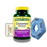 Spring Valley Cinnamon 1000 mg Dietary Supplement, 400 Count Capsules. with Me Gustas Sticker