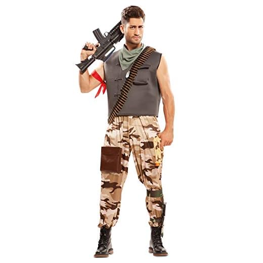 EUROCARNAVALES Disfraz de Soldado de Combate para Hombre