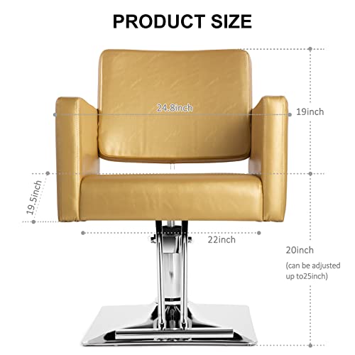 Artist Hand Barber Chairs, All Purpose Hair Salon Chairs With Heavy Duty Hydraulic Pump, 360 Degrees Rolling Swivel Spa Beauty Equipment For Hair Stylist Women Man, Max Load Weight 330 Lbs #TOP1