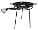 Kit Paellero, Bruciatore a gas butano, paella smaltata, regolatore di gas + 1,5 metri di tubo flessibile, supporto 3 gambe rinforzate (70) immagine