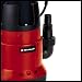 Einhell GC-DP 7835 -Bomba de aguas sucias(780W, capacidad de 15.700 l/h, profundidad...
