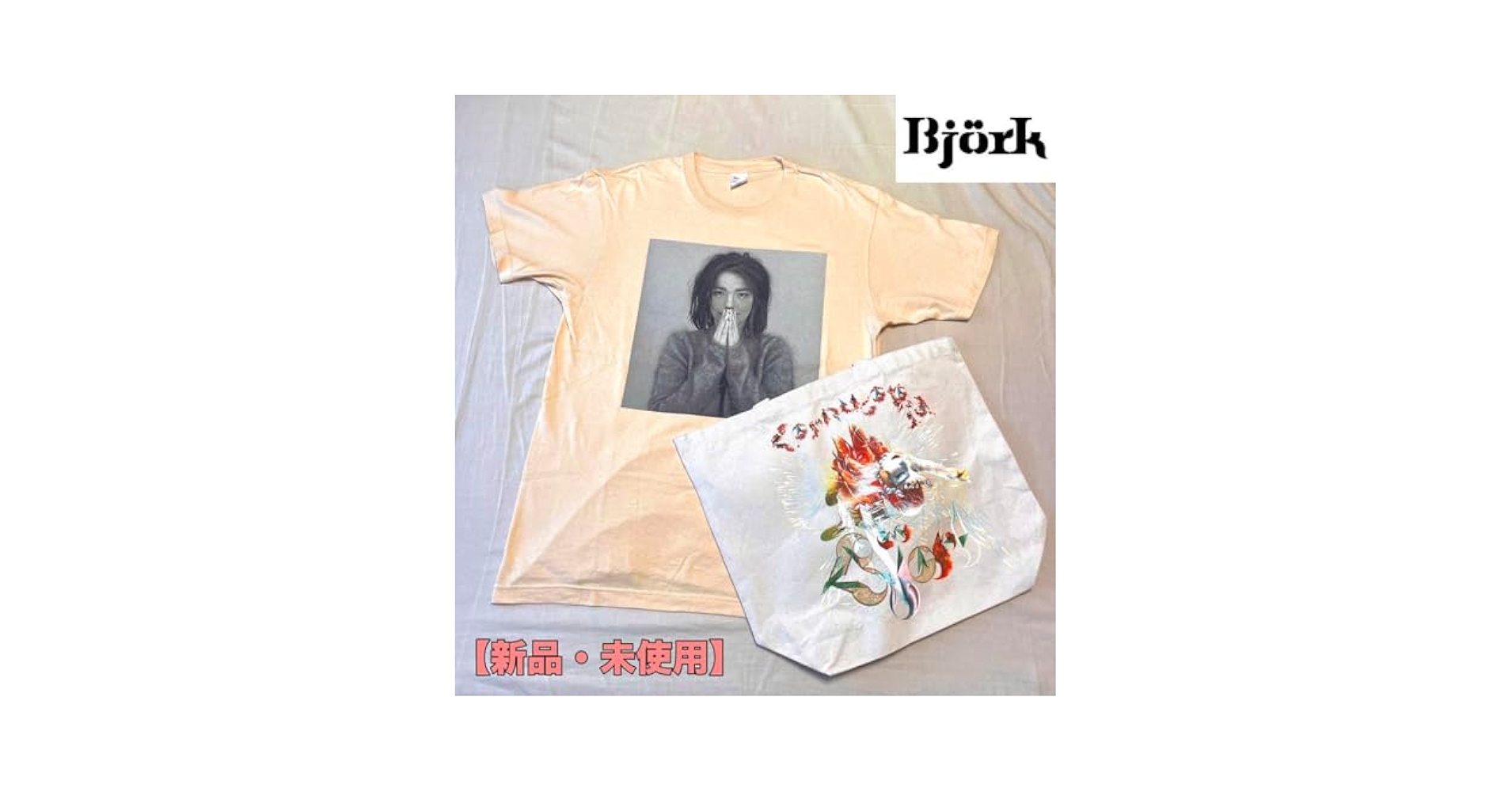ビョーク オーケストラル　Tシャツ　トートバッグ付き ビョーク オーケストラル Tシャツ トートバッグ付き