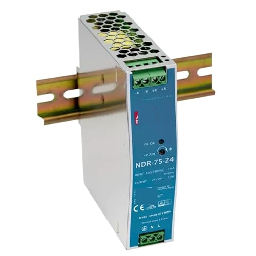 Alimentation sur rail DIN NDR-75 12V pour armoire électrique industrielle