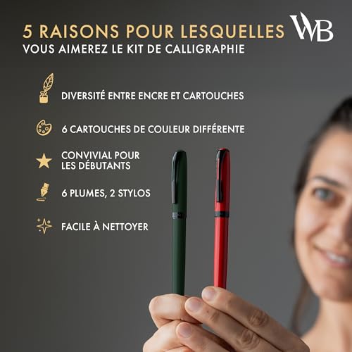 Coffret de calligraphie complet Wordsworth & Black le cadeau idéal d'écriture - 6