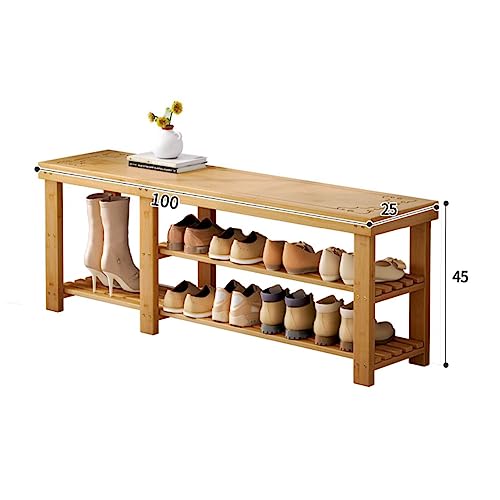 Étagère à chaussures avec banc de rangement compact et meuble de décoration - 4