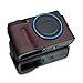 Gariz HG-GRIIIBR Genuine Leather Half Case for Ricoh GR III, Brown