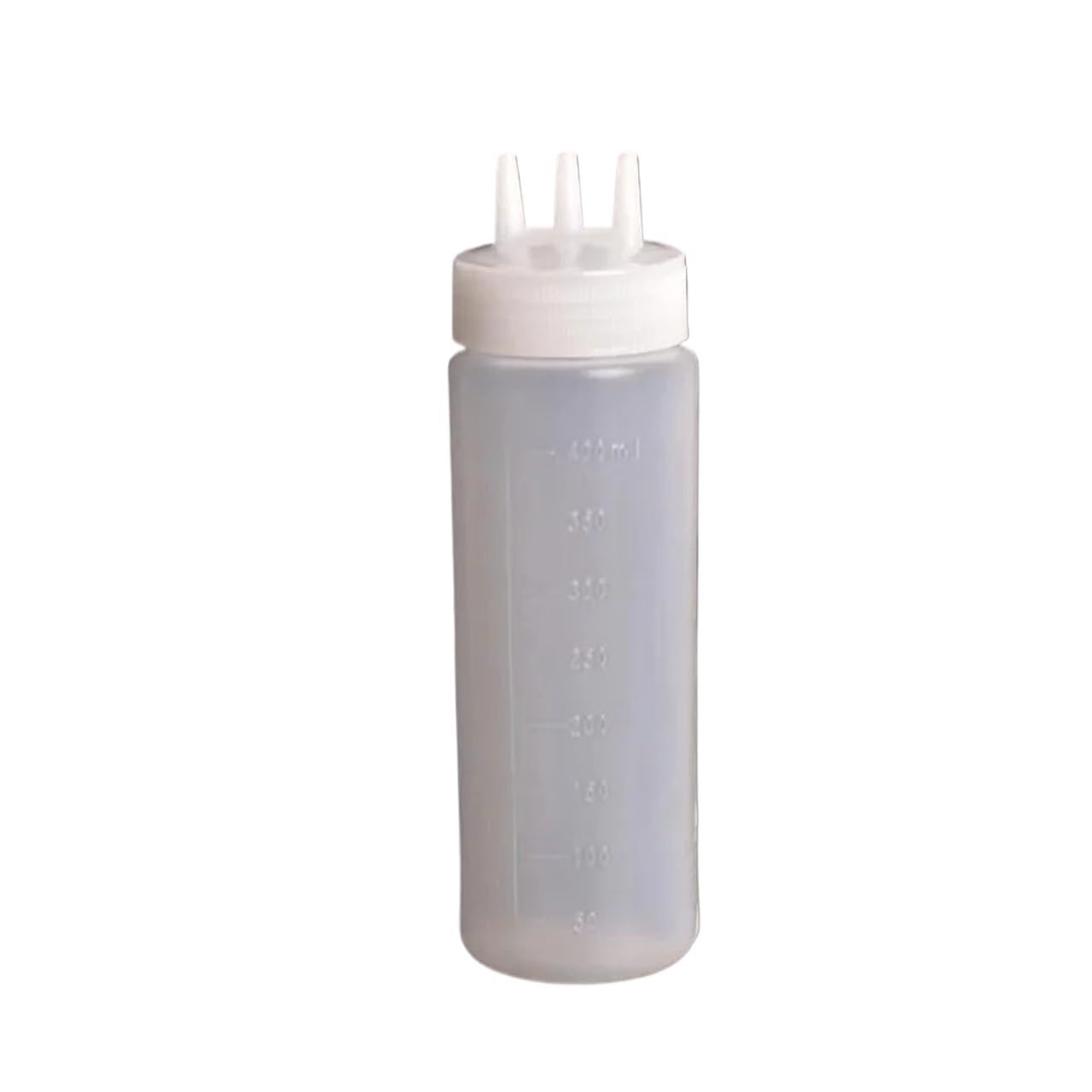 ZNJAMN 10pcs Three Headed Squeeze Sauce Bottle Multi Seasoning Bottl for Seasoning(400ML)