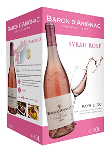 Baron d’Arignac - Roséwein Syrah IGP Pays d’Oc - Bag in Box BIB 10L (1 x 10L)