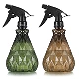 2 Stk Sprühflaschen 500ml, Zerstäuber Leere Sprühflasche mit Verstellbare Sprühkopf, Pflanzen Wasserspritze Blumensprüher Sprühflaschen für Pflanzen, Blumen, Garten, Friseur